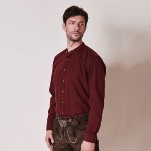 Camisa Casual a Cuadros de Algodón Estilo Bávaro 2025, Camisa de Vestir Tejida, Servicio de Diseño de Ropa OEM - Product Image 2