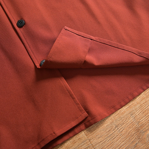 Camisas de cuello cubano de algodón para hombres, venta al por mayor, suministro B2B, camisas de cuello cubano de algodón 100% para hombres, camisas elegantes teñidas de Color sólido - Product Image 6