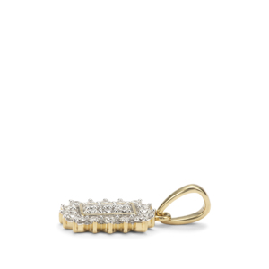 Pendentif en diamant Gahcho Ku 0,34 ct, charme en or 9 carats - Product Image 2