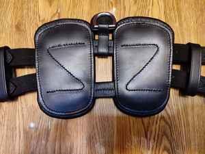 Circunferencia de cuero de caballo portátil cómoda de alta calidad Circunferencia de cuero Ecuestre-Rub International Black Tamaño personalizable y logotipo - Product Image 5