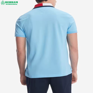 Chemises à col roulé pour hommes, nouvelle mode, personnalisées, de haute qualité, respirantes, en coton, imprimées, couleur et logo personnalisés, séchage rapide - Product Image 4
