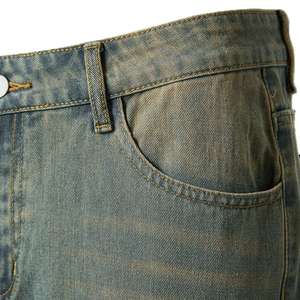 Shorts en jean vintage taille haute pour hommes et femmes - Style streetwear d'été, extensibles, avec décoration en cristal, délavage moyen, personnalisables - Product Image 4