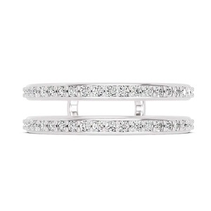 แหวนเพชร Statement Diamond Guard ประดับเพชรเลี้ยงในห้องปฏิบัติการ 0.50 กะรัต น้ำหนักรวม 14K ทองคำแท้ สี FG ความสะอาดระดับ VS 46 เพชร สำหรับงานแต่งงานและหมั้น - Product Image 3