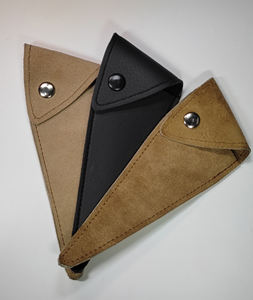 Bolsa de cuero para tijera de peluquero profesional, caja de tijera cara, cierre a presión, logotipo personalizado - Product Image 2