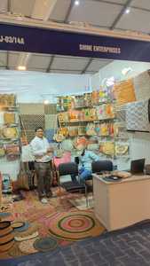 Alfombrillas de algodón multicolor tejidas a mano y alfombrillas de playa Herramienta de mechones a mano duradera y sostenible Alfombras de trapo con patrón novedoso - Product Image 5