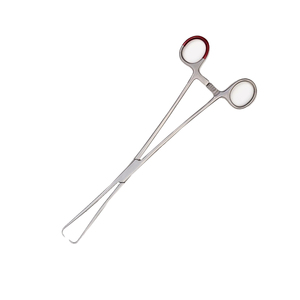 Pinzas de tenáculo uterino Schroeder, pinzas de agarre cervical de acero alemán recto de 10 pulgadas para cirugía - Product Image 3