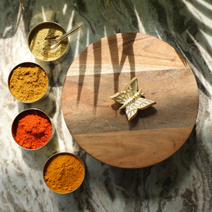 Wooden Masala <b>Box</b> for Kitchen Masala Dabba Spice Jars Storage <b>Box</b> with metal Containers and spoon Metal Jar for Dry Fruits - Product Image 2