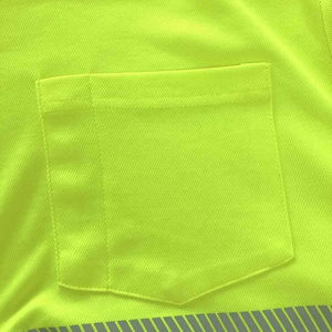 High Visibility Heavy Duty Breathable Hi Vis Safety Moisture <b>Shirt</b> Men's Short Sleeve 100% Cotton Reflective <b>T</b>-<b>Shirt</b> Formal - Product Image 5