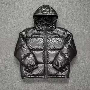 Veste matelassée en coton surdimensionnée respirante à séchage rapide avec logo frontal, design de luxe personnalisé pour hommes et femmes - Product Image 5