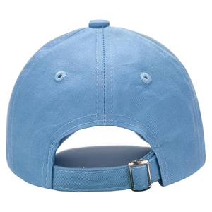 Gorra de béisbol estructurada de 5 paneles personalizada de primera calidad, logotipo en relieve con ala curva clásica bordada a mano y hebilla de Metal - Product Image 5