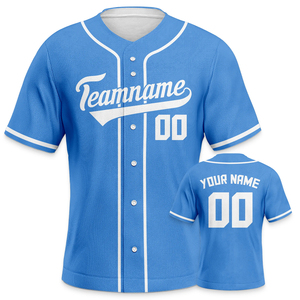 Camiseta de Béisbol Personalizada con Logotipo y Nombre al por Mayor, Camiseta de Béisbol y Sóftbol Sublimada Sólida para Adultos, 100% Poliéster - Product Image 6