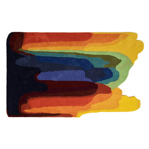 Tapis en laine de bonne qualité pour l'automne, fabriqués en Inde, design artisanal personnalisé, antidérapants, adaptés aux animaux domestiques, modernes, lavables pour un usage domestique - Product Image 1