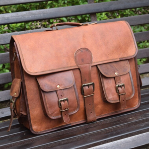 <b>Leather</b> <b>Bag</b> Men <b>Leather</b> Messenger <b>Laptop</b> Computer Satchel Shoulder Handmade <b>Bag</b> - Product Image 1