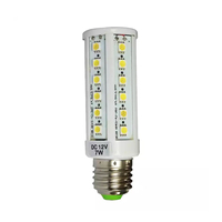 Ampoules LED DC pour la vente en gros E27/E26/E14, protection contre les surtensions haute tension, DC 12V/24V/36V 7W, ampoules LED dimmables pour l'éclairage domestique