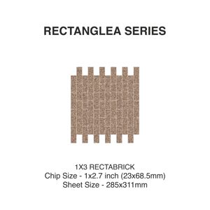Shangar te trae mosaico de lujo Racta Bricks 1x2,7 Mosaico Brillante Mate Azulejo de calidad premium para proyectos de lujo23 x 68,5mm - Product Image 2