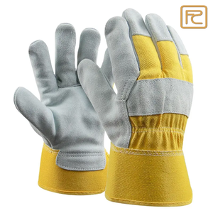 Meilleures ventes Gants de gréement canadiens en cuir de vache fendu de taille XL Gants de sécurité ignifuges pour travaux de soudage et de jardinage - Product Image 1