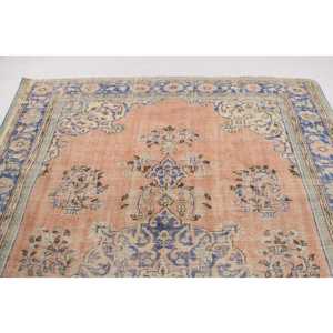 Alfombra Turca Vintage de Lana Azul, 6.3x10.3 pies (193x313 cm) - Product Image 5