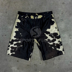 Authentic SPORTS FULL Men Handmade Custom Color Hair-on Cowhide Real Calf Hair Leather Shorts Quick Dry <b>Button</b> Fly Mid Waist - Product Image 4