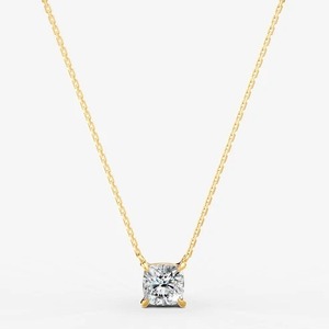 Colgante Solitario Clásico con Diamante Cultivado en Laboratorio, Corte Cojín Poético, 0.83 Quilates, EF-VVS2, Elaborado en Oro Sólido de 14K, Producto a Granel - Product Image 1