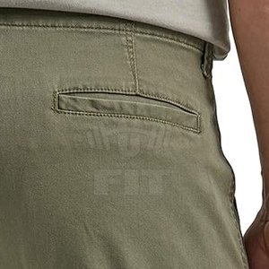 Pantalon cargo 100% coton personnalisé en gros nouveau style décontracté simple cordon de serrage léger 6 poches - Product Image 6