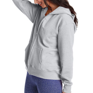 Sweat-shirts à capuche zippés pour femmes de qualité supérieure, décontractés, à manches longues, pour l'hiver, fournisseur direct d'usine, sweats-shirts à capuche zippés pour femmes en vente - Product Image 3