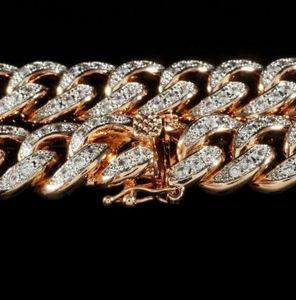 VVS1 Moissanite Miami Cuban13MM DIAMANTE CADENA CUBANA EN ORO ROSA - Product Image 4