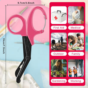 Tijeras resistentes para traumatismos con punta redondeada para cortar vendajes en clínicas, hospitales y uso en el campo - Product Image 4