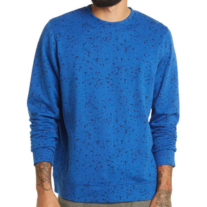 เสื้อสเวตเตอร์คอกลมของผู้ชาย OEM พร้อมโลโก้ที่กำหนดเองเสื้อมีฮู้ดและสเวตเชิ้ตผ้าฝ้าย100% พื้นฐาน - Product Image 2