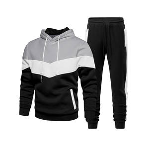 Ensemble de survêtement pour homme à rayures slim fit 2025, 2 pièces, 100% coton, logo personnalisé, ensembles de jogging, survêtements unisexes - Product Image 2