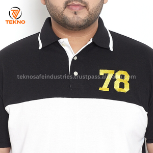 Nuevos polos personalizados de punto deportivo de manga corta con logotipo bordado Camisetas Polo de talla grande para hombres Servicio OEM transpirable - Product Image 3