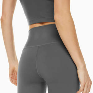Ensemble de soutien-gorge de sport et de leggings de yoga à séchage rapide, haute élasticité, uni, pour femmes, sans couture, conception de logo personnalisée, service OEM - Product Image 4