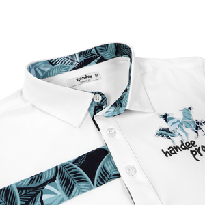 Venta al por mayor ODM de alta calidad de los hombres de poliéster seco Spandex deportes de golf botón para Polo camiseta logotipo personalizado con estampado floral - Product Image 1
