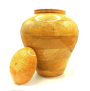 Urna funeraria conmemorativa única, urnas de cremación de madera, urna de cremación de madera de mango hecha a mano para adultos o para cenizas de mascotas U - Product Image 5