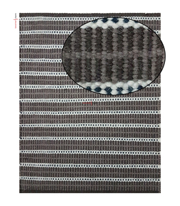 Tapis moderne abstrait brodé en laine tissée à plat Meilleur prix OEM Logo personnalisé accueilli Fabricant indien pour le salon - Product Image 1