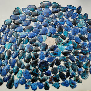 Livraison gratuite, Unique Cabochon de pierres précieuses Azurite et Chrysocolla, 1 pièce, ample, pour anneau, vente en gros - Product Image 3