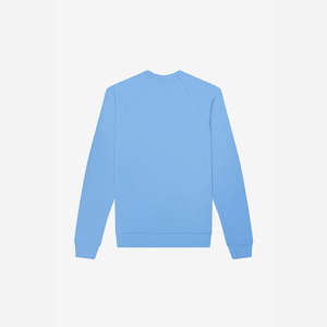 Sweat-shirt à col rond en molleton 100 % coton pour homme, vêtements d'hiver en gros, logo brodé sur le devant, manches raglan - Product Image 6