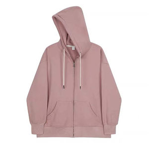 Vente en gros 100% coton sweat à capuche zippé pour hommes séchage rapide logo personnalisé vêtements d'hiver zippés - Product Image 5