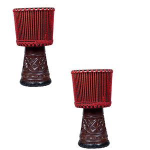Tambor tallado en caoba Auténticos Djembes RAW 12 pulgadas Piel de oveja 12 ''(DIÁMETRO 33 Cm/ALTURA 60 Cm) ID;7296453 Solobeat - Product Image 5