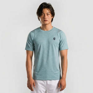 Camiseta de punto larga Performa Castor Green 100% poliéster, camisetas personalizadas con estampado, patrón sólido, ropa transpirable y compresible - Product Image 1