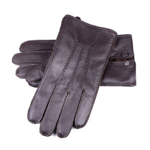 Unisex Cómodo Nuevo Diseño Pantalla Táctil Moda Cuero Conducir Vestir Guantes con Estilo Liso - Product Image 3