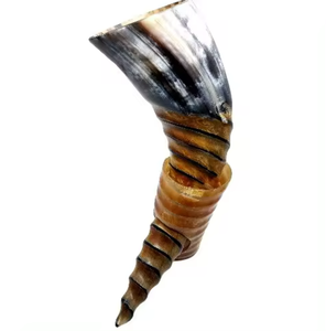 Meilleure qualité sculpté Viking corne à boire haute polonais Style nautique Animal Design exotique Art indien support ajusté artisanat naturel - Product Image 2