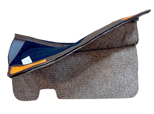 Premium Quality Custom Design Western Saddle <b>Pads</b> Synthetic Wool Durable Horse Riding <b>Felt</b> <b>Pad</b> Leather Patch Custom Logo - Product Image 2