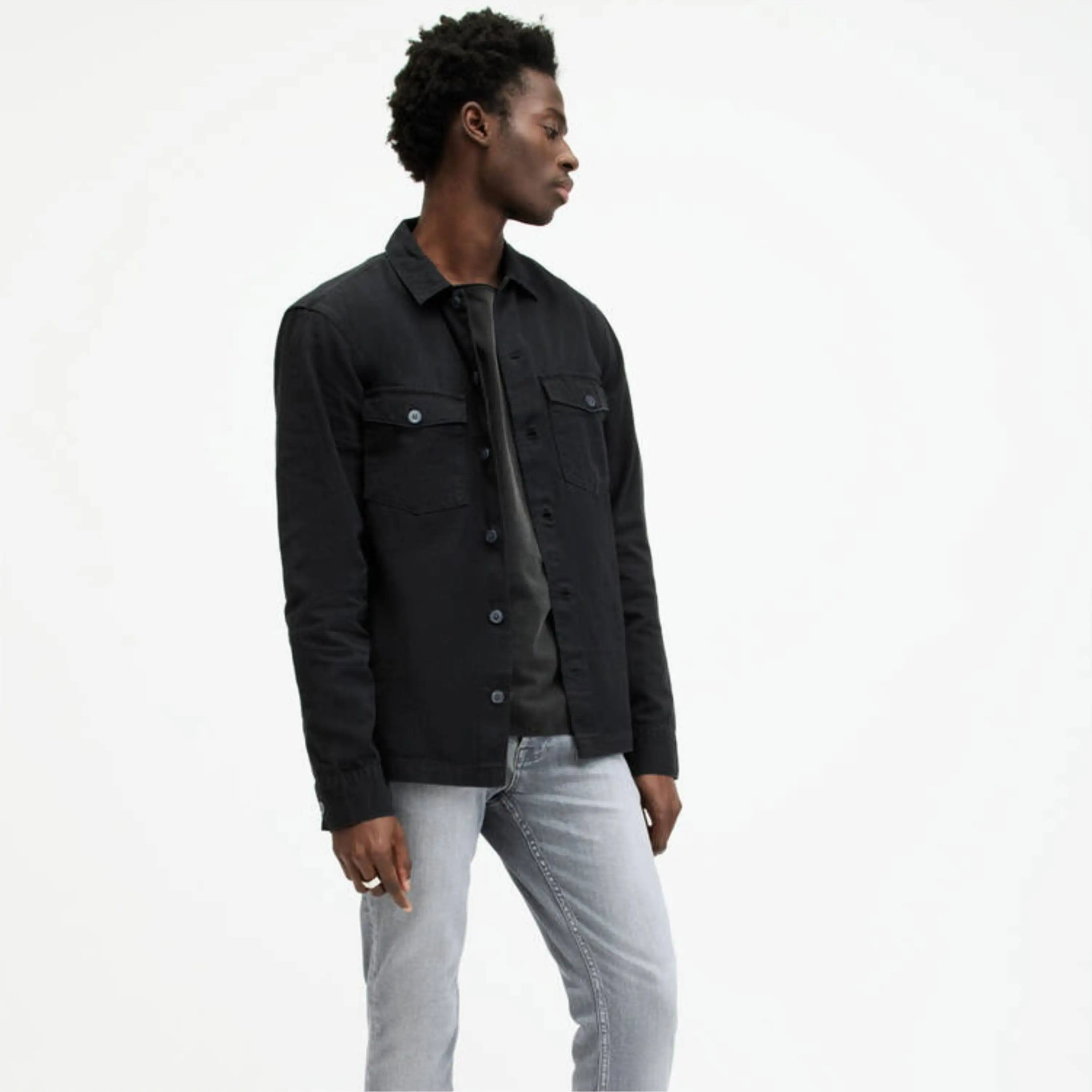 OSM nuovo Design della moda da uomo Jeans all'ingrosso da uomo di alta qualità di marca strappati Jeans neri