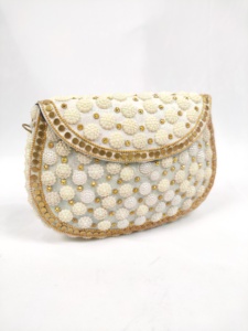 Sac de soirée bohème fait main pour femmes, pochette en résine mosaïque nacre avec chaîne, usage quotidien, modèle tendance - Product Image 3