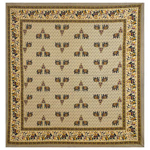 Juego de Sábanas 100% Algodón Super King con Motivos Étnicos Amarillos y Negros y 2 Fundas de Almohada (SHKV1074) - Product Image 4