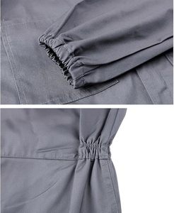 Combinaison de travail légère à manches longues pour homme, avec fermeture éclair sur le devant, combinaison de mécanicien, combinaison avec capuche - Product Image 4