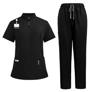 Conjunto de uniformes médicos para mujer, salón de belleza y clínica dental, ropa de trabajo, tops y pantalones, ropa de trabajo para laboratorio de mascotas - Product Image 6