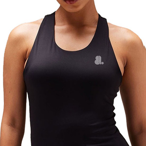 เสื้อกล้ามและเสื้อกั๊กแขนกุดสำหรับผู้หญิงเสื้อกีฬาผ้าสแปนเด็กซ์ผสมโลโก้ผ้าฝ้าย100% ระบายอากาศได้ดีแห้งเร็ว - Product Image 2