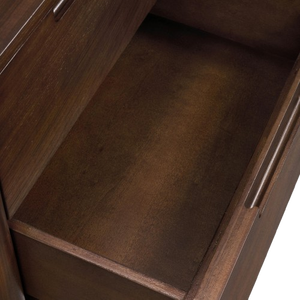 Liam Two-Drawer Modern Solid <b>Oak</b> Wood Nightstand for Bedroom Apartment Furniture - Product Image 6