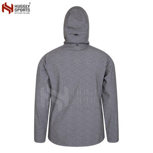 Chaqueta cortavientos con capucha de diseño personalizado para hombre, ropa de calle de color sólido para invierno - Product Image 4